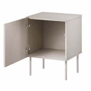 Zestaw dwóch szafek nocnych LINEA 45 cm - beżowy mat