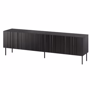 Szafka RTV MILO 200 cm - czarny mat