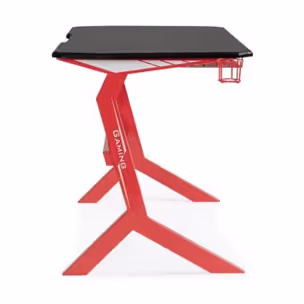 Biurko gamingowe GAMING 118x65 - czarny/czerwony