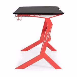 Biurko gamingowe GAMING 118x65 - czarny/czerwony