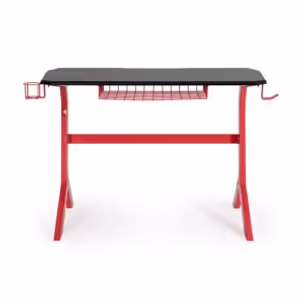 Biurko gamingowe GAMING 118x65 - czarny/czerwony