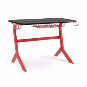 Biurko gamingowe GAMING 118x65 - czarny/czerwony