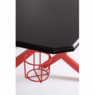 Biurko gamingowe GAMING 118x65 - czarny/czerwony