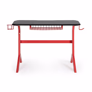 Biurko gamingowe GAMING 118x65 - czarny/czerwony