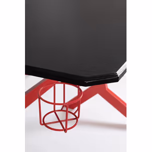 Biurko gamingowe GAMING 118x65 - czarny/czerwony
