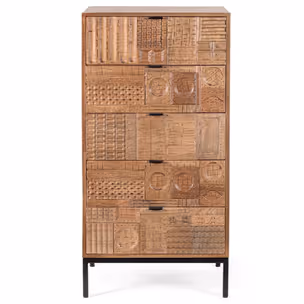 Komoda drewniana KINDIA 5DR - mango