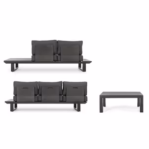 Zestaw mebli ogrodowych KONNOR CHARCOAL