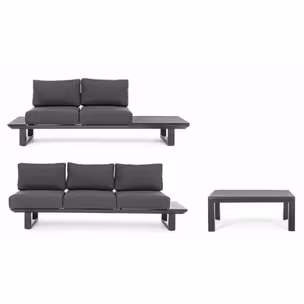 Zestaw mebli ogrodowych KONNOR CHARCOAL