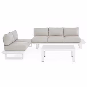 Zestaw mebli ogrodowych KONNOR WHITE