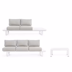 Zestaw mebli ogrodowych KONNOR WHITE
