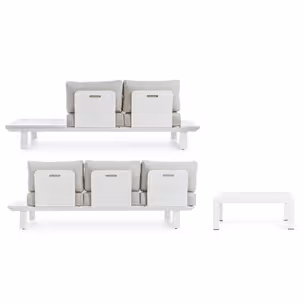 Zestaw mebli ogrodowych KONNOR WHITE