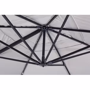 Parasol ogrodowy INES 3x4 - jasny szary