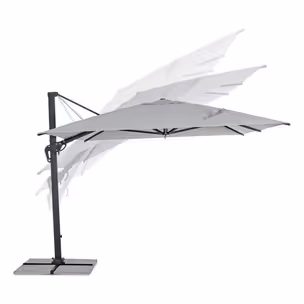 Parasol ogrodowy INES 3x4 - jasny szary