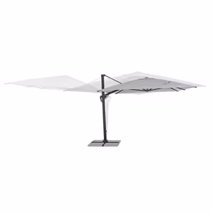 Parasol ogrodowy INES 3x4 - jasny szary