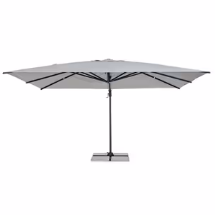 Parasol ogrodowy INES 3x4 - jasny szary