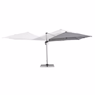 Parasol ogrodowy INES LED 3x3 - ciemny szary