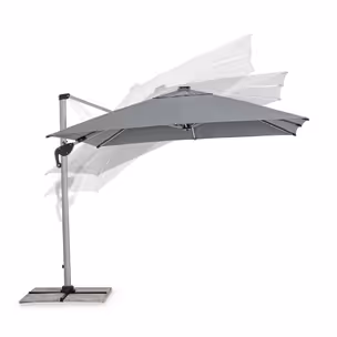 Parasol ogrodowy INES LED 3x3 - ciemny szary