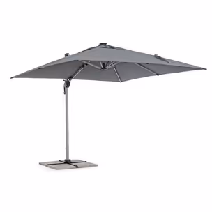 Parasol ogrodowy INES LED 3x3 - ciemny szary
