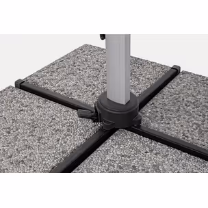 Parasol ogrodowy INES LED 3x3 - ciemny szary