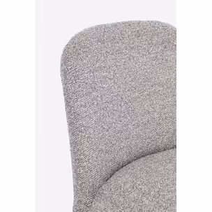 Krzesło tapicerowane ANTARA GREY - szary