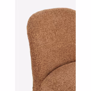 Krzesło tapicerowane ANTARA TERRACOTTA - ceglany