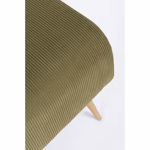 Ławka tapicerowana OLGA GREEN 129 cm - zielony