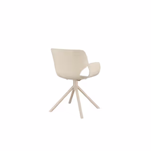 Krzesło z tworzywa LENNON BEIGE - beżowy
