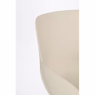 Krzesło z tworzywa LENNON BEIGE - beżowy
