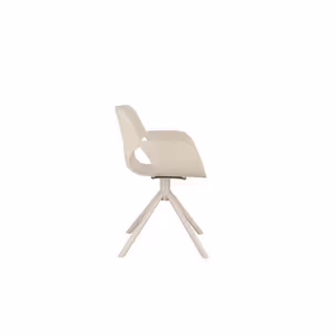 Krzesło z tworzywa LENNON BEIGE - beżowy