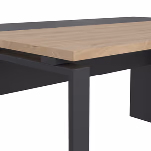 Biurko z przedłużeniem SIGN 150 cm - jackson hickory/szary mat