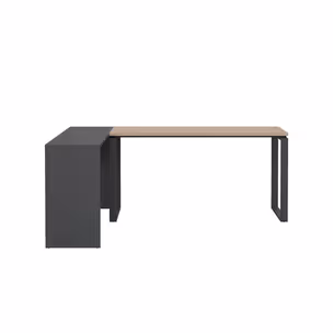 Biurko z przedłużeniem SIGN 150 cm - jackson hickory/szary mat