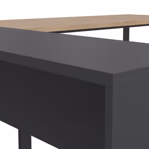 Biurko z przedłużeniem SIGN 150 cm - jackson hickory/szary mat