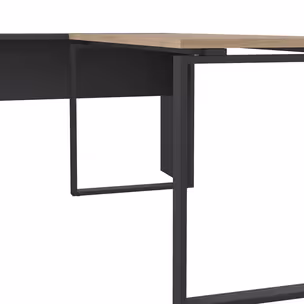 Biurko z przedłużeniem SIGN 150 cm - jackson hickory/szary mat