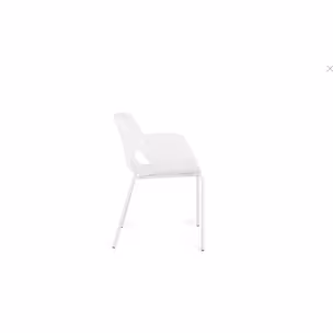 Krzesło z tworzywa LENNOX WHITE - biały