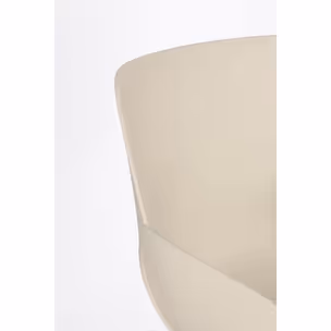 Krzesło z tworzywa LENNOX BEIGE - beżowy