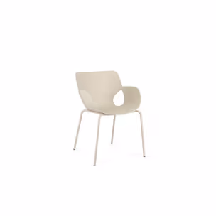 Krzesło z tworzywa LENNOX BEIGE - beżowy
