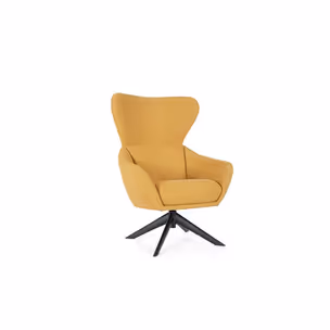 Fotel obrotowy HAILEY MUSTARD - musztardowy