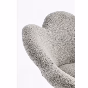 Fotel na podnośniku FLEUR BEIGE - beżowy/czarny