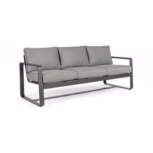 Sofa ogrodowa 3-osobowa MERRIGAN - grafitowy