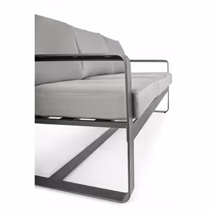 Sofa ogrodowa 3-osobowa MERRIGAN - grafitowy