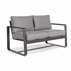 Sofa ogrodowa 2-osobowa MERRIGAN - grafitowy