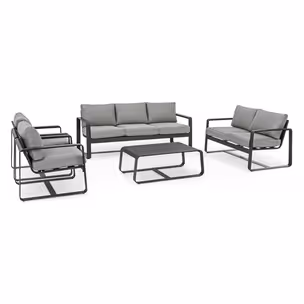Sofa ogrodowa 2-osobowa MERRIGAN - grafitowy