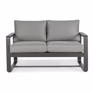 Sofa ogrodowa 2-osobowa MERRIGAN - grafitowy