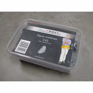 Złącze meblowe zamykane pojedyncze Z-02 - szary / 80 szt.