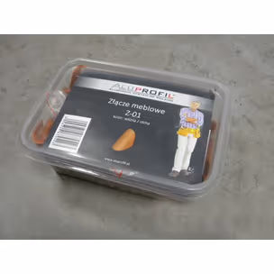 Złącze meblowe zamykane pojedyncze Z-02 - wiśnia / 80 szt.