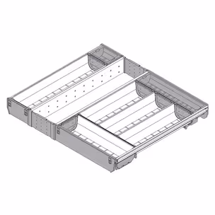 Wkład na sztućce ORGA-LINE do Tandembox - inox / 60x45 cm