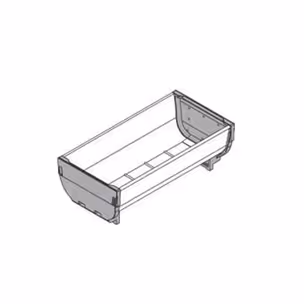 Pojemnik ORGA-LINE - inox / 88x176 mm
