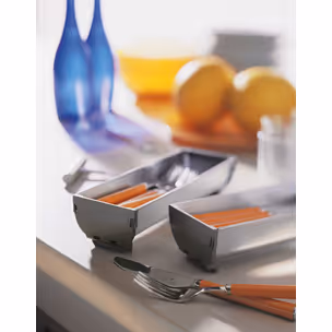 Pojemnik ORGA-LINE - inox / 88x264 mm