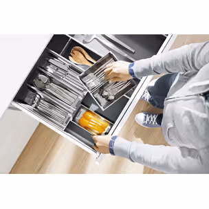 Pojemnik ORGA-LINE - inox / 88x264 mm