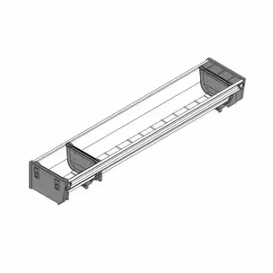 Wkład na sztućce ORGA-LINE do Tandembox - inox / 10.3x50 cm 